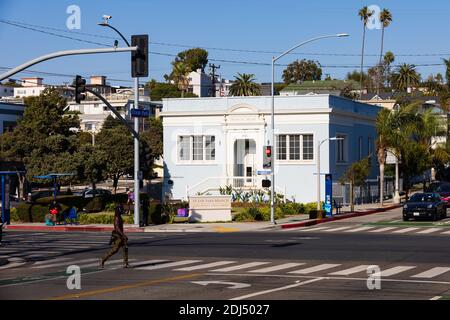Santa Monica Branch Library, 2601 Main Street Ocean Park Intersection, Los Angeles, California, Stati Uniti d'America Foto Stock