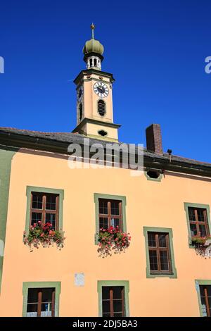 Informazioni turistiche è una vista di Riedenburg Foto Stock