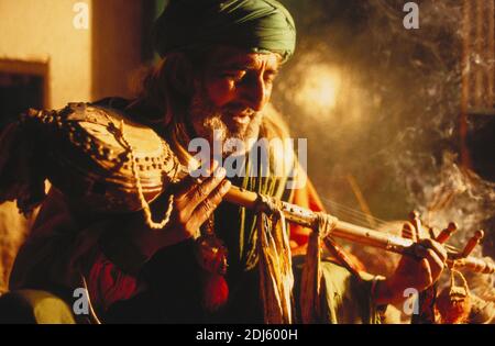 Sufi Musica nella Valle dell'Indo, Sindh, Pakistan Foto Stock