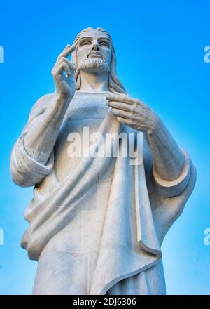 Scultura il Cristo dell'Avana di Jilma Madera, Cuba Foto Stock