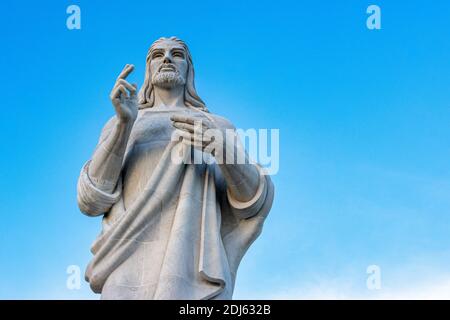 Scultura il Cristo dell'Avana di Jilma Madera, Cuba Foto Stock