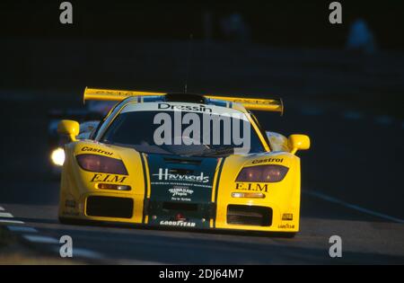 24H di Le Mans 1996, la McLaren F1 GTR Foto Stock