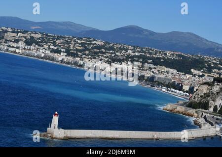 Atmosfera a Nizza (Francia) il 23 giugno 2016 durante la UEFA EURO 2016. Un camion ha attraversato una folla durante le celebrazioni del giorno della Bastiglia nella città francese meridionale di Nizza il 14 luglio 2016. Almeno 84 persone sono morte, compresi molti bambini, dice il ministero degli interni. Altre 18 persone si trovano in condizioni critiche in ospedale. Foto di Pascal Rondeau/ABACAPRESS.COM Foto : Foto Stock