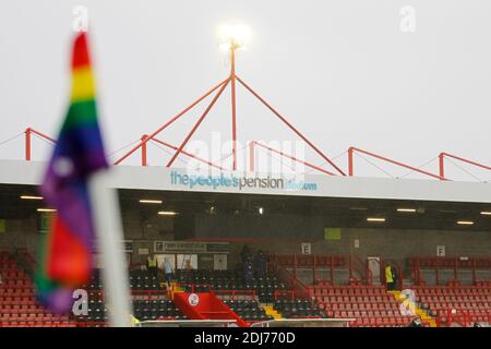 Crawley, Regno Unito. 13 Dicembre 2020. Una visione generale dello stadio durante la partita FAWSL tra Brighton e Hove Albion Women e Chelsea Women al People's Pension Stadium di Crawley, Inghilterra, il 13 dicembre 2020. Foto di Carlton Myrie/prime Media Images. Credit: Prime Media Images/Alamy Live News Foto Stock