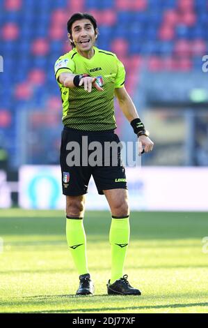 Bologna, Italia. 13 Dicembre 2020. Bologna, Italia, stadio Dall'Ara, 13 dicembre 2020, Gianpaolo Calvarese arbitro al Bologna FC vs AS Roma - Serie a di calcio italiano a match Credit: Matteo Papini/LPS/ZUMA Wire/Alamy Live News Foto Stock