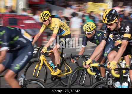 Chris Froome di Gran Bretagna e Team Sky festeggia la vittoria del 2016 le Tour de France dopo la ventesima tappa del 2016 le Tour de France, da Chantilly agli Champs-Elysees di Parigi il 24 luglio 2016 a Parigi, Francia. Foto di Laurent Zabulon/ABACAPRESS.COM Foto Stock