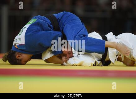 JUDO Women's -78kg al Carioca Arena 2 durante il giorno 6 delle Olimpiadi di Rio del 2016 il 11 agosto 2016 a Rio de Janeiro, Brasile. Foto di Lionel Hahn/ABACAPRESS.COM Foto Stock