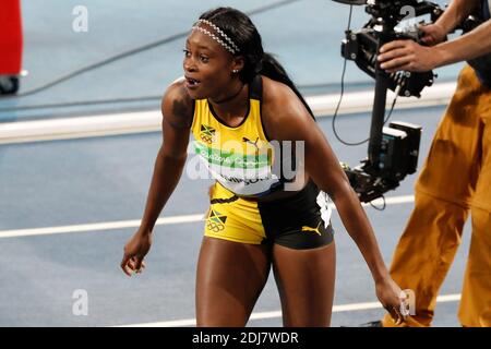 Nuova regina della velocità, Elaine Thompson della Giamaica ha vinto una medaglia d'oro nelle donne di 100 m nello Stadio Olimpico di Rio, Brasile il 13 agosto 2016. Foto di Henri Szwarc/ABACAPRESS.COM Foto Stock