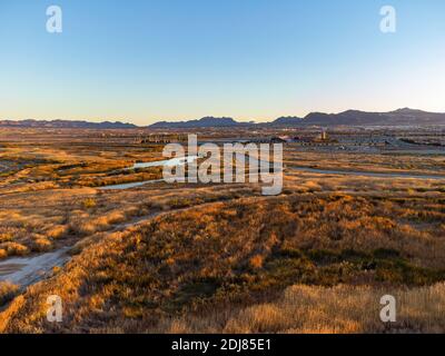 Vista aerea del parco delle paludi del Nevada Foto Stock
