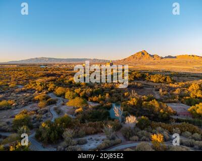 Vista aerea del parco delle paludi del Nevada Foto Stock