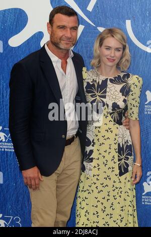 File photo : Liev Schreiber e Naomi Watts frequentano la Photocall 'The bleeder' al Lido di Venezia, nell'ambito del 73rd Festival Internazionale del Cinema di Mostra, Venezia, il 02 settembre 2016. Gli attori, che hanno due figli, hanno annunciato la loro separazione lunedì 26 settembre 2016, in una dichiarazione congiunta. Foto di Aurore Marechal/ABACAPRESS.COM Foto Stock