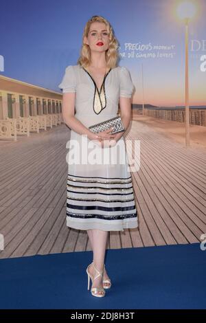 Lucy Boynton partecipa a una fotocellula per Sing Street al 42° Festival del Cinema americano di Deauville, Francia, il 6 settembre 2016foto Julien Reynaud/APS-Medias/ABACAPRESS.COM Foto Stock