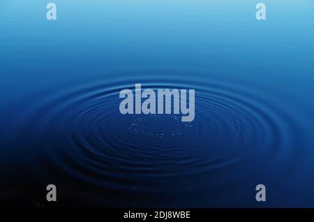 Un ripple su Cleveland Pond, Ames Nowell state Park, Abington, Massachusetts Foto Stock