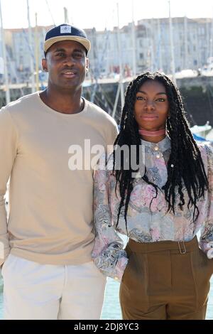 Kirwa Kadiff et Michaela Coel assistent au photocall du film 'Chewing-Gum' Lords du Festival de la Fiction TV 2016 de la Rochelle, a la Rochelle, Francia le 15 settembre 2016. Foto di Aurore Marechal/ABACAPRESS.COM Foto Stock