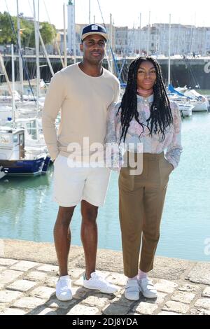 Kirwa Kadiff et Michaela Coel assistent au photocall du film 'Chewing-Gum' Lords du Festival de la Fiction TV 2016 de la Rochelle, a la Rochelle, Francia le 15 settembre 2016. Foto di Aurore Marechal/ABACAPRESS.COM Foto Stock