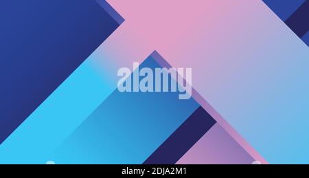 Gradiente geometrico e colorato astratto del colore delle linee della striscia di banner web. Sovrapposizione di livelli con disegno gradiente. Illustrazione vettore Illustrazione Vettoriale