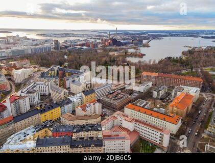 Vista aerea di Helsinki. Finlandia. Foto Stock