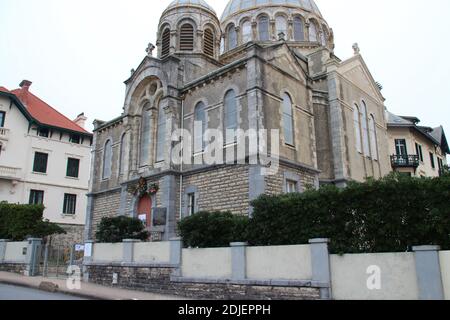 chiesa ortodossa russa a biarritz in francia Foto Stock