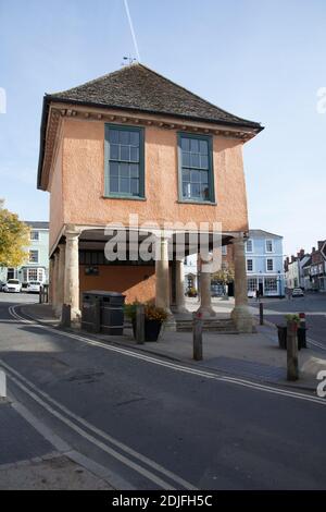 Il vecchio municipio di Faringdon, Oxfordshire, nel Regno Unito, è stato adottato il 19 ottobre 2020 Foto Stock