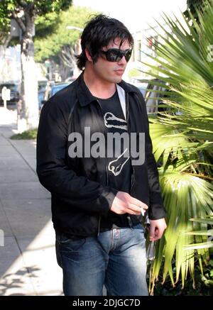 Brandon Davis arriva alla Ivy a Los Angeles, California. 01/13/06 Foto Stock