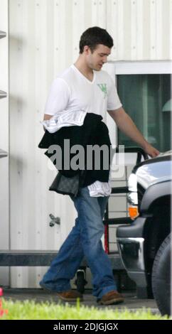 Esclusiva!! Justin Timberlake vola in concerto ad una conferenza Sony/BMG presso un hotel di Miami, FL, 3/21/06 [[tag kas]] Foto Stock