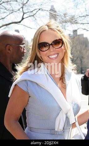 Mariah Carey nastri 'e' Entertainment Channel segmento in Central Park, New York 4/15/05 [[Maj]] Foto Stock