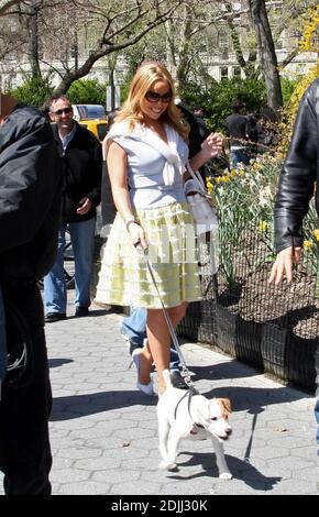 Mariah Carey nastri 'e' Entertainment Channel segmento in Central Park, New York 4/15/05 [[Maj]] Foto Stock