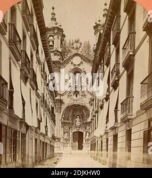 Iglesia de Santa María. Autore: Pedro Ignacio Lizardi. Miguel de Salazar. Foto Stock