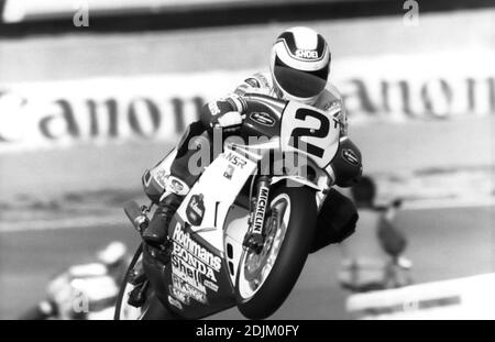 Wayne Gardner (AUST), Honda 500, GP del Giappone 1987, Suzuka Foto Stock
