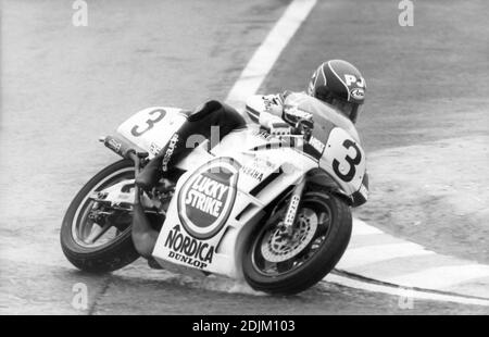 Randy Mamola (USA) Yamaha 500, Moto GP 1987 Foto Stock