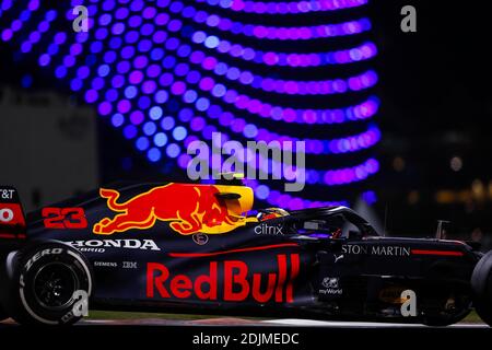 23 ALBON Alexander (tha), Aston Martin Red Bull Racing Honda RB16, azione durante la Formula 1 Etihad Airways Abu Dhabi Grand/LM Foto Stock