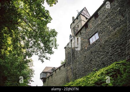 Altena, Castello di Altena, 12 ° secolo, Klusenberg, Märkischer Kreis, Nord Reno-Westfalia, Germania Foto Stock