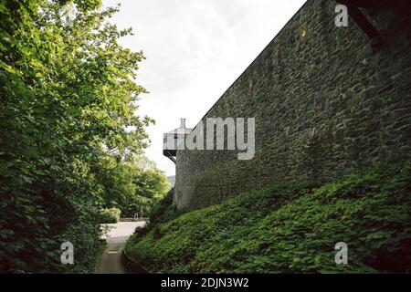 Altena, Castello di Altena, 12 ° secolo, Klusenberg, Märkischer Kreis, Nord Reno-Westfalia, Germania Foto Stock