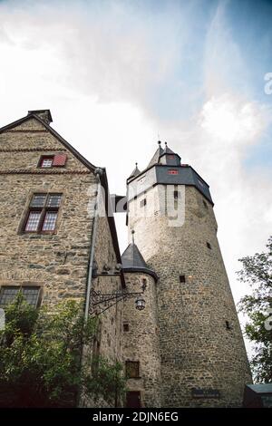 Altena, Castello di Altena, 12 ° secolo, Klusenberg, Märkischer Kreis, Nord Reno-Westfalia, Germania Foto Stock