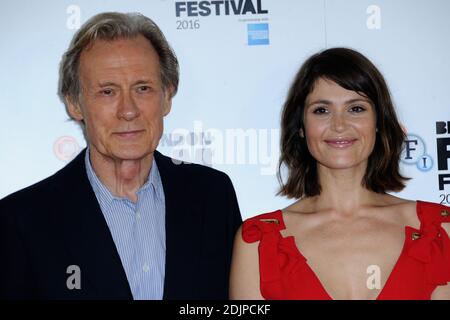 Bill Nighy e Gemma Arterton partecipano al Photocall of their Finest come parte del BFI London Film Festival di Londra, Inghilterra, il 13 ottobre 2016. Foto di Aurore Marechal/ABACAPRESS.COM Foto Stock