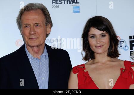 Bill Nighy e Gemma Arterton partecipano al Photocall of their Finest come parte del BFI London Film Festival di Londra, Inghilterra, il 13 ottobre 2016. Foto di Aurore Marechal/ABACAPRESS.COM Foto Stock