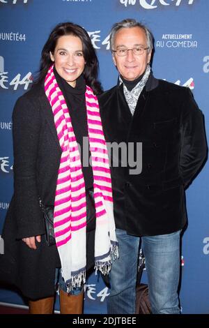 Marie Fugain et Laurent Petitguillaume arrivent au photocall du spectacle musical un Ete 44 au Comedia a Paris, France le 9 novembre 2016. Foto di Nasser Berzane/ABACAPRESS.COM Foto Stock