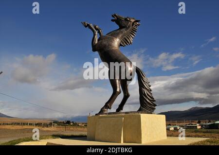 America del Sud, Cile, Regione Xll, Patagonia, Villa Cerro Castillo Foto Stock