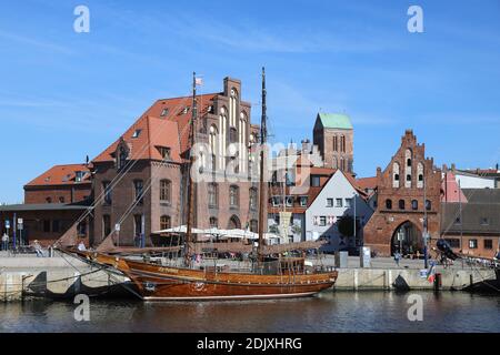 Germania, Mar Baltico, Meclemburgo-Pomerania occidentale, Città anseatica di Wismar, Porto Vecchio Foto Stock