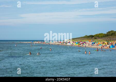 Germania, Meclemburgo-Pomerania occidentale, isola del Mar Baltico Poel, spiaggia di Timmendorf, spiaggia Foto Stock