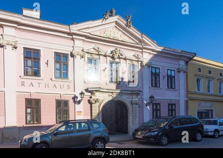 Eggenburg, Town Hall in Waldviertel, Niederösterreich, Lower Austria, Austria Stock Photo