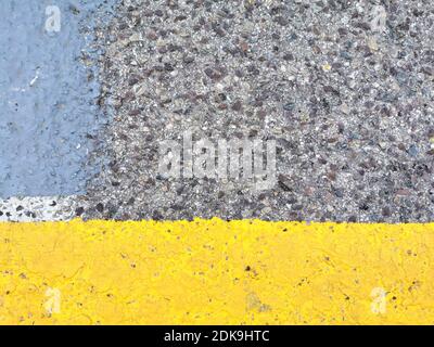 Combinazione di colori giallo e grigio. Sfondo astratto e forme. Palette anno 2021 Foto Stock