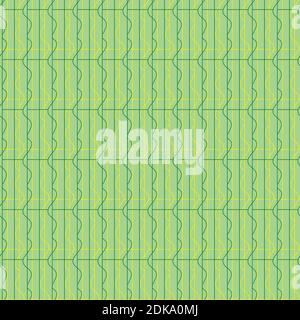 linear abstract green seamless vector pattern Illustrazione Vettoriale