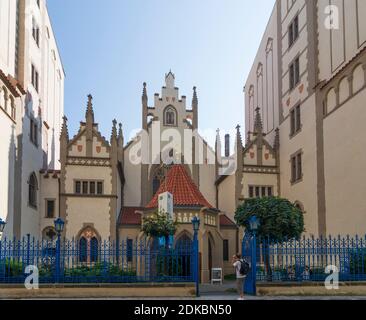 Praha, Sinagoga di Maisel a Josefov (quartiere ebraico, Josefstadt), Praha, Prag, Praga, ceco Foto Stock