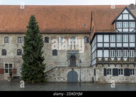 La città di Braunschweig si sta preparando per la stagione delle vacanze. Foto Stock