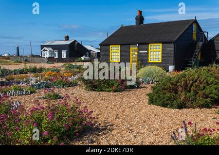 Inghilterra, Kent, Dungeness, Prospect Cottage, l'ex casa del regista Derek Jarman Foto Stock