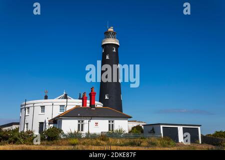 Inghilterra, Kent, Dungeness, il vecchio faro Foto Stock