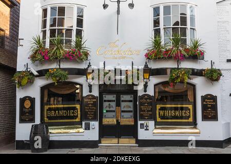 Inghilterra, East Sussex, Brighton, The Lanes, The Cricketers Pub Foto Stock