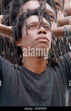 Ritratto concettuale di un uomo Foto Stock