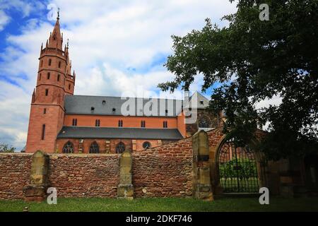 La Liebfrauenkirche è una vista di Worms Foto Stock